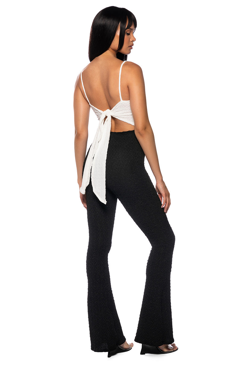 CUTE BUT CLASSY TIE BACK JUMPSUIT