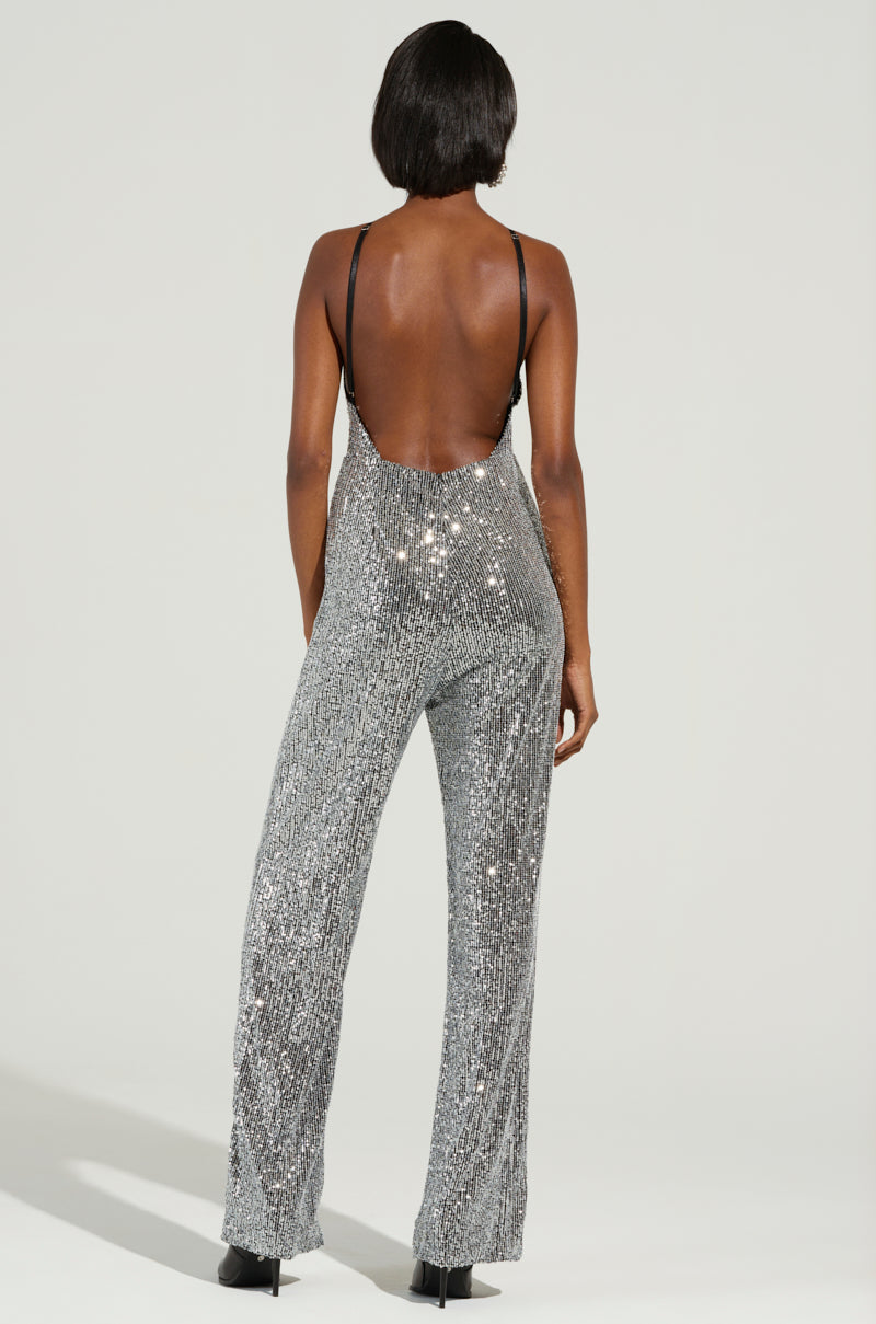 CAN'T MISS ME SEQUIN JUMPSUIT