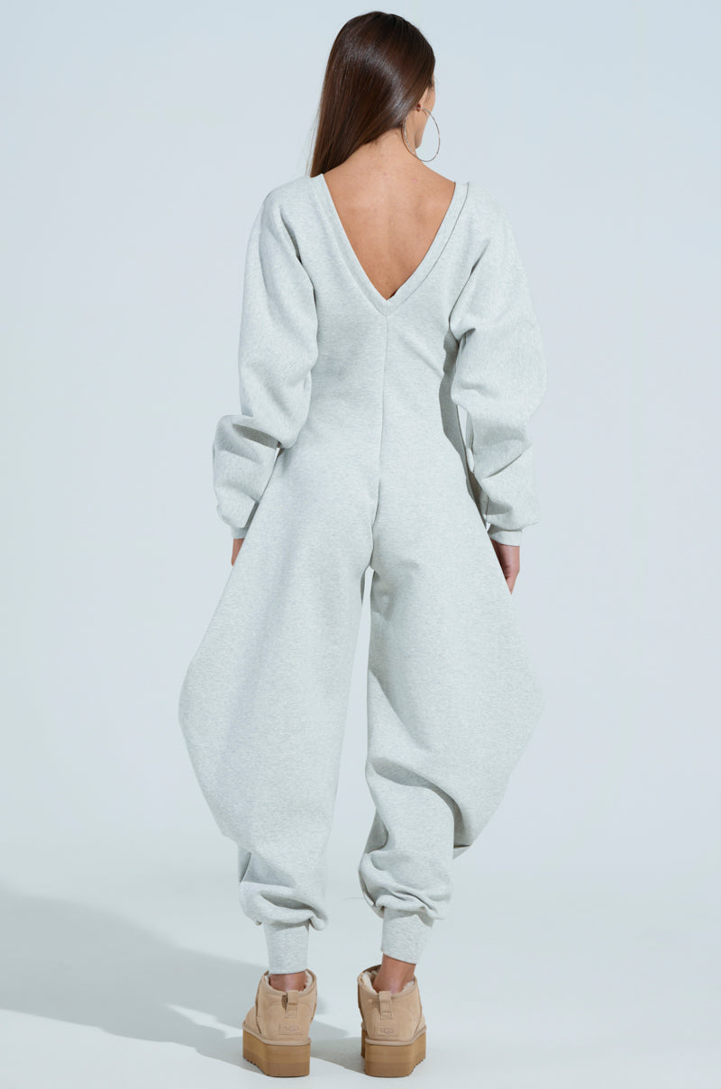 COMFY COZY SWEATSHIRT JUMPSUIT