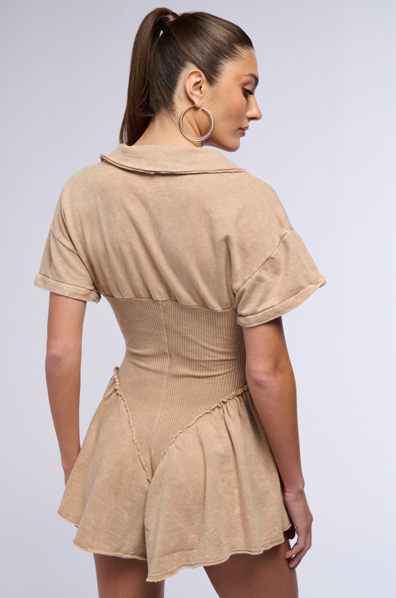TOP FLOOR MINERAL WASH ROMPER