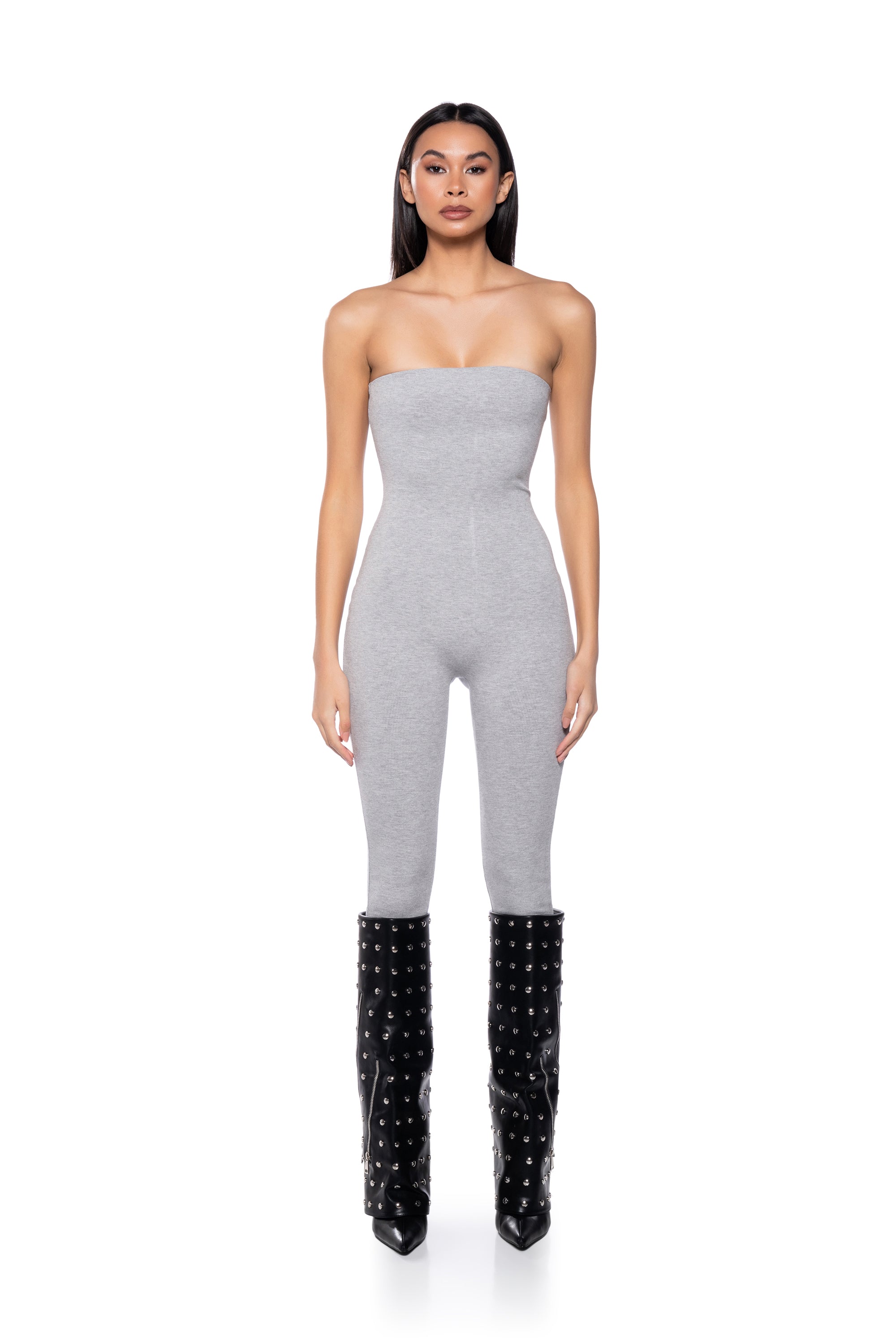 FEELIN MYSELF BODYCON TUBE JUMPSUIT