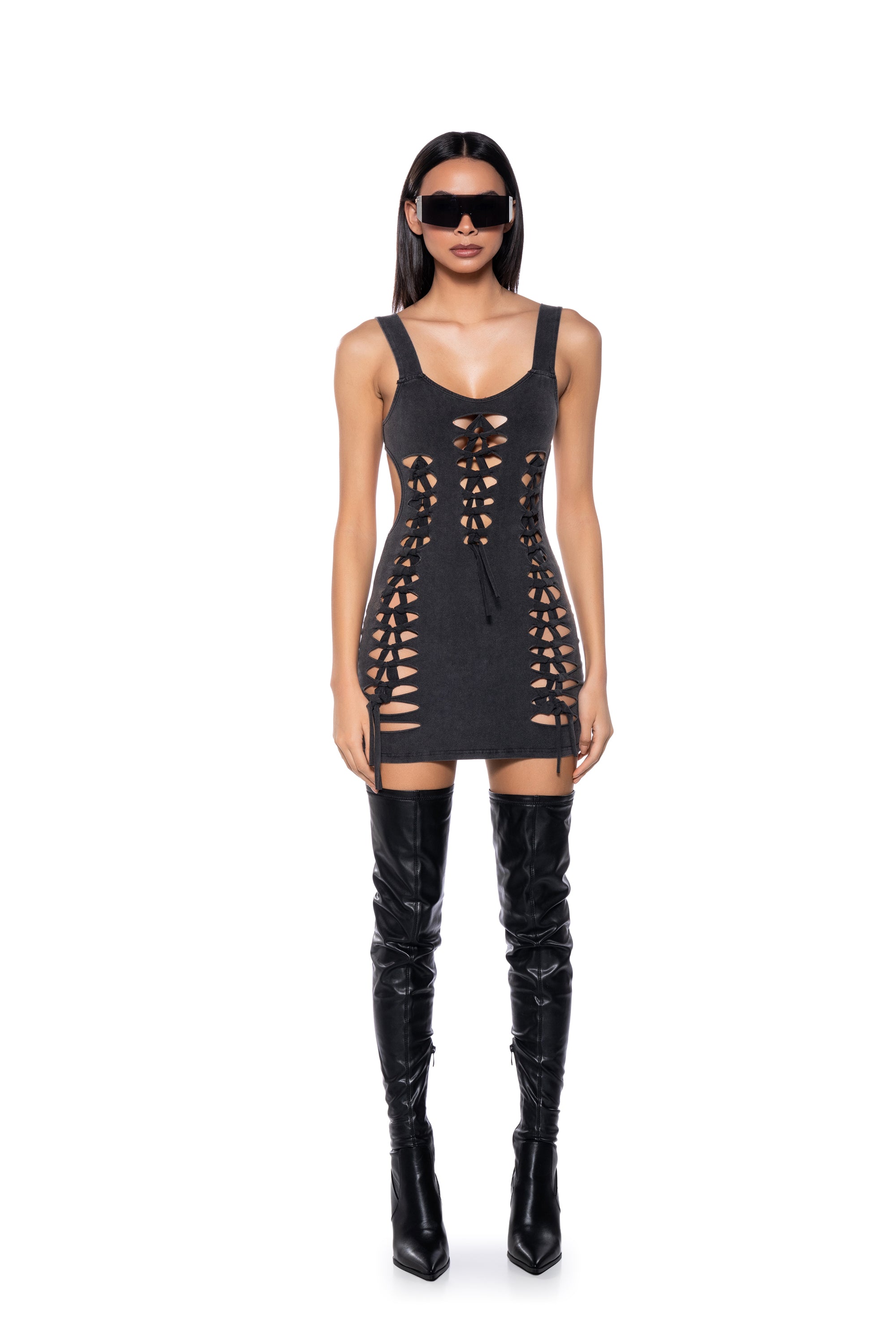 STICKS AND STONES MINI DRESS