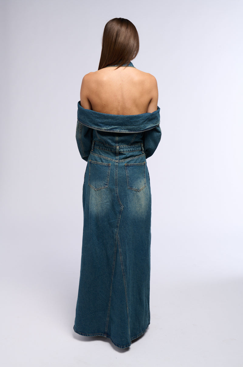 MARIAH DENIM MAXI DRESS