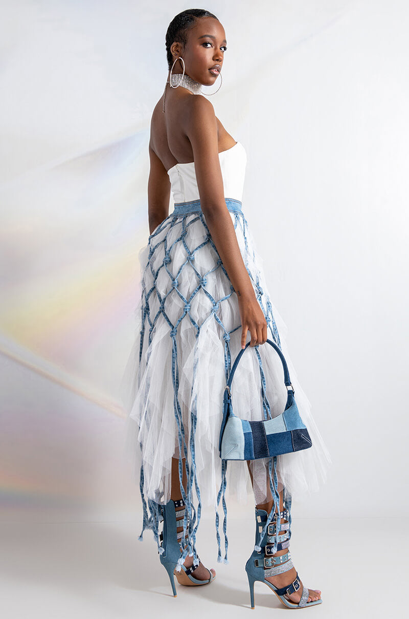 LOVE STORY MAXI TULLE DRESS