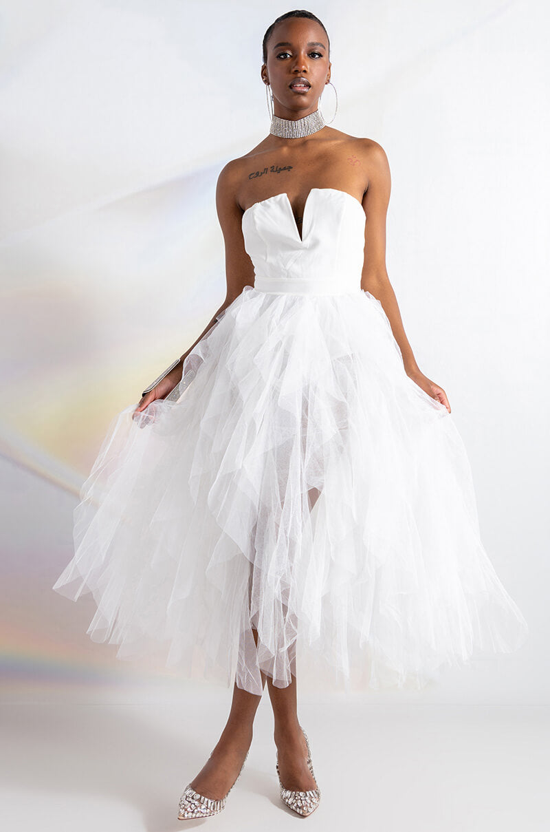 LOVE STORY MAXI TULLE DRESS