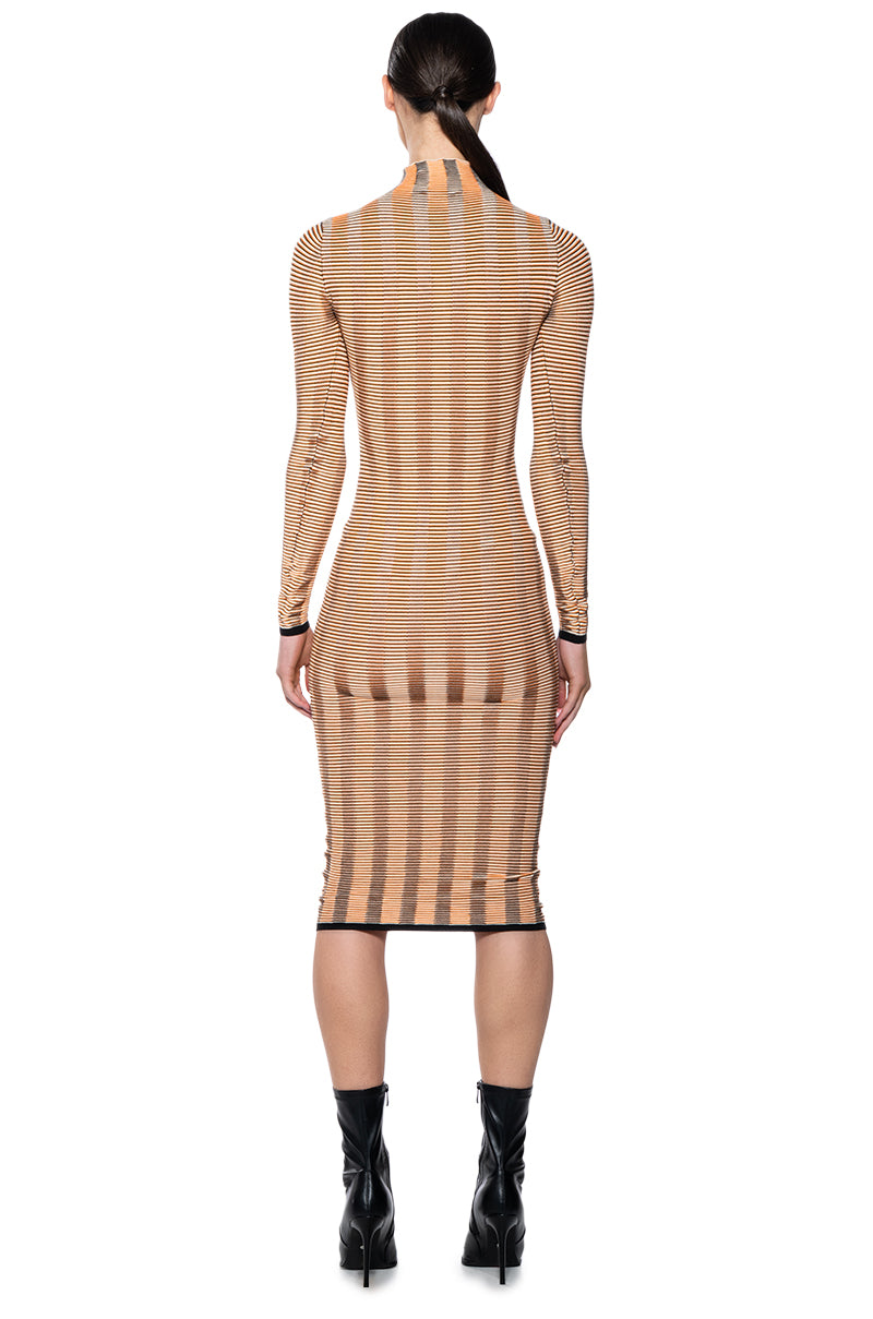 TURNING HEADS KNIT MIDI DRESS