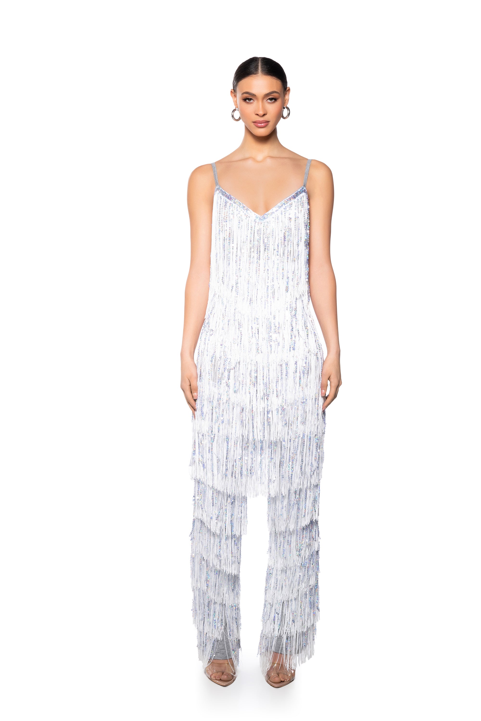 STAR OF THE SHOW FRINGE JUMPSUIT