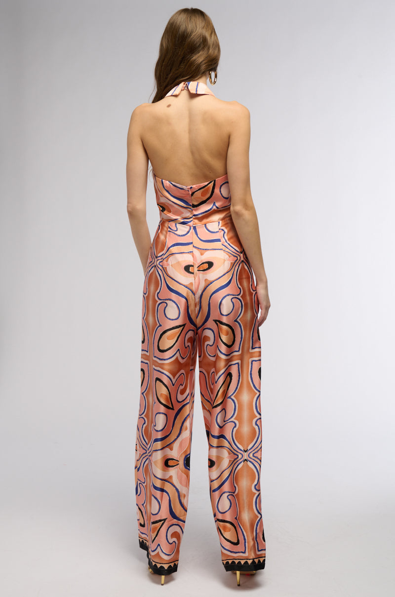 YOU BETTER BELIZE IT PRINTED JUMPSUIT