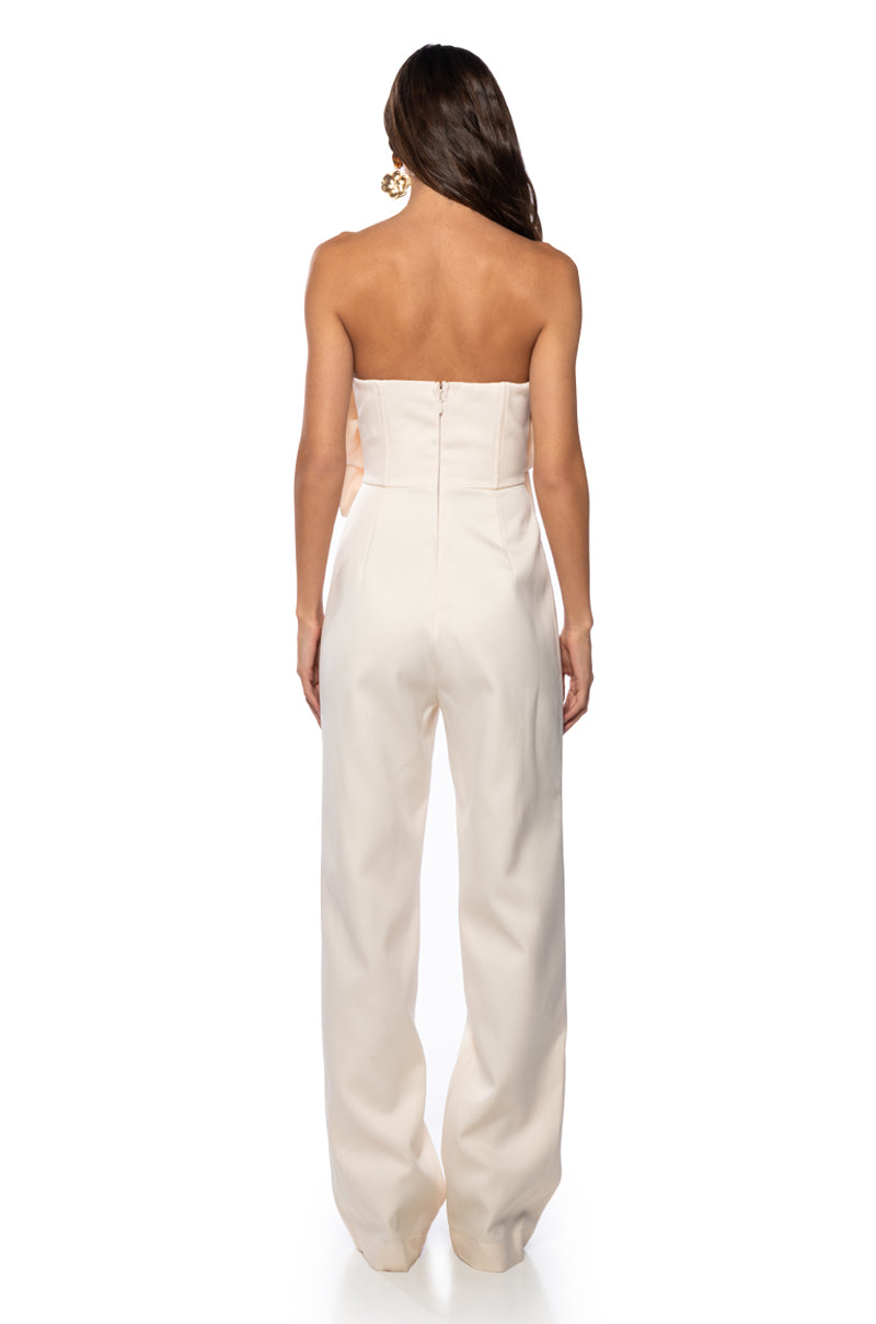 STASSIE STATEMENT SLEEVELESS JUMPSUIT