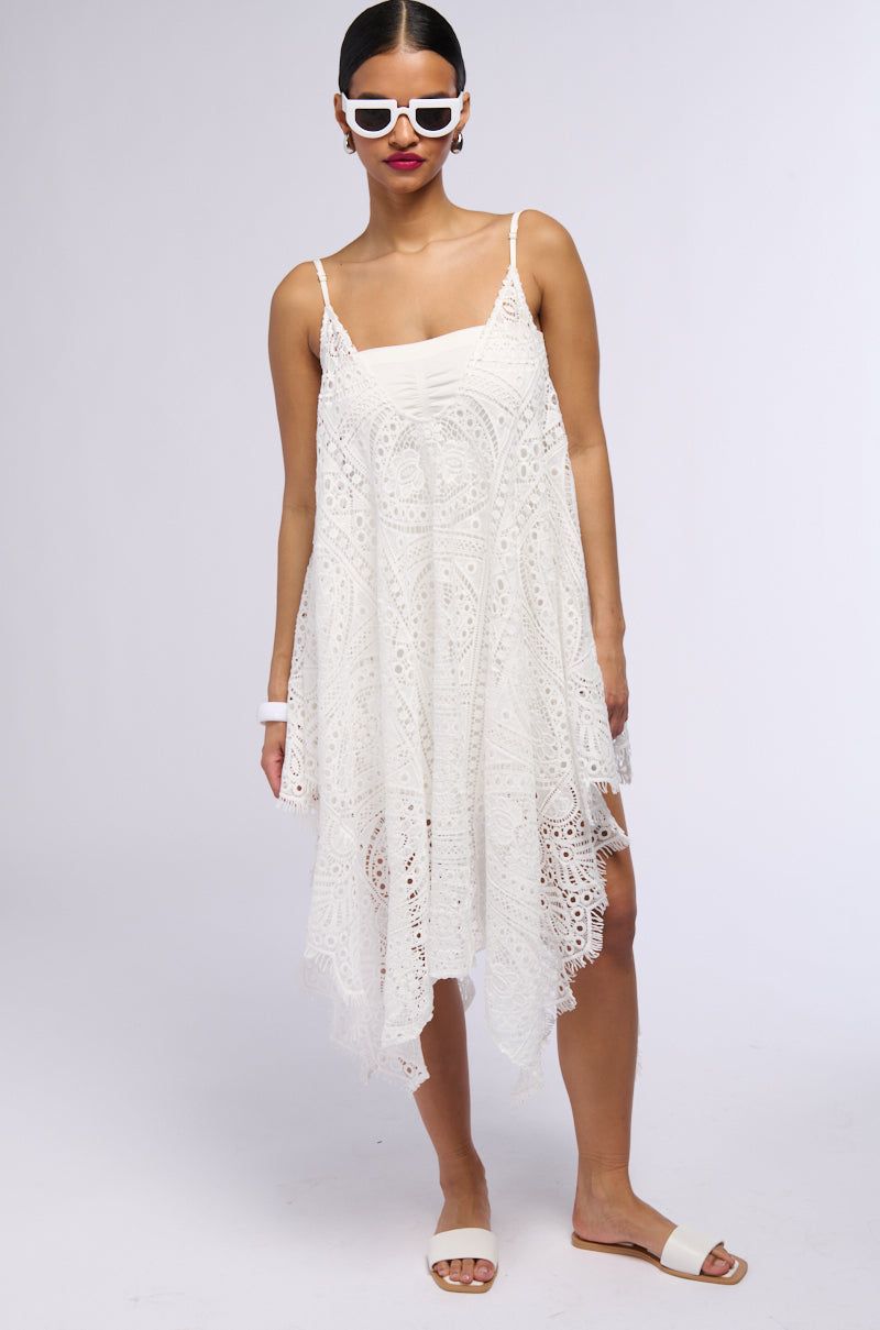 LETS GO TO THE BEACH LACE COVER UP