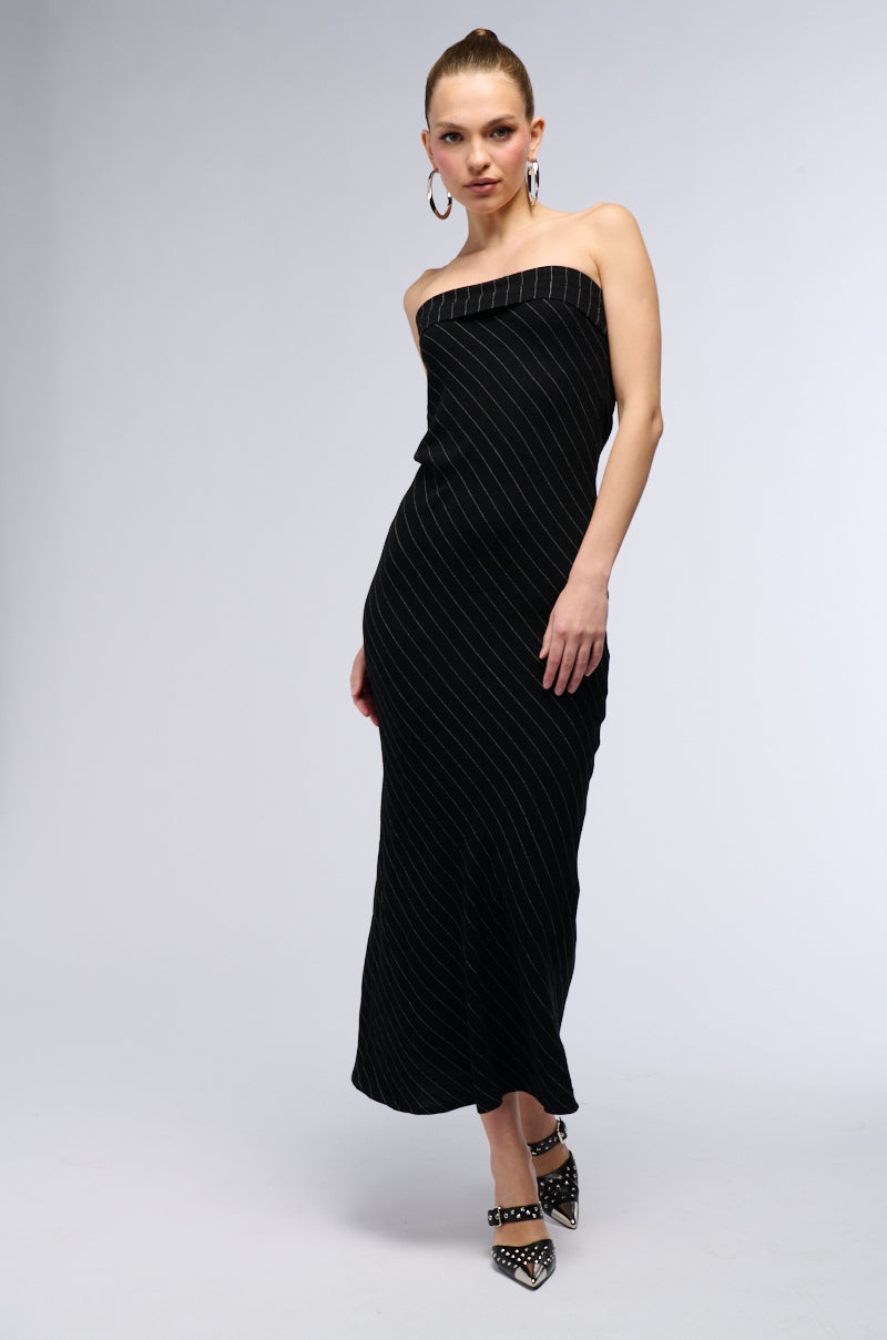 BEEN FINE TUBE OPEN BACK MAXI DRESS