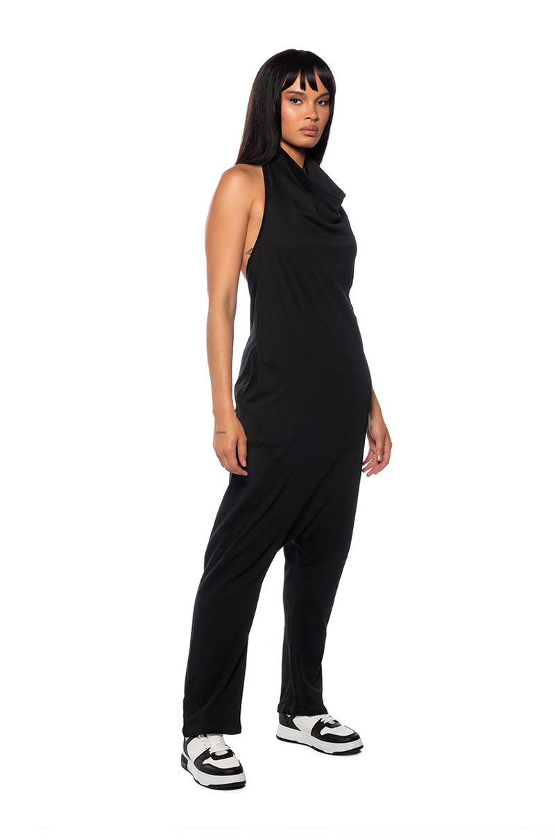 IN COZY MODE SLEEVELESS JUMPSUIT