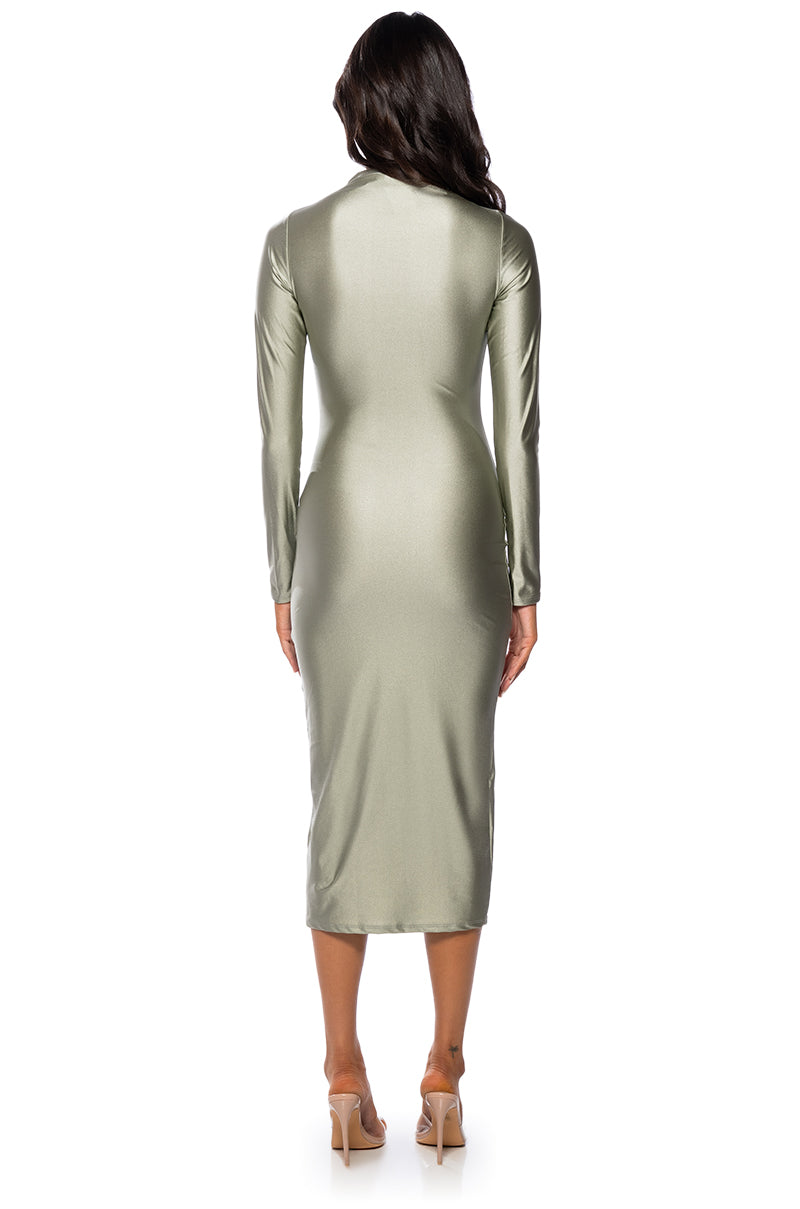 ONE OF ONE LONG SLEEVE MIDI DRESS