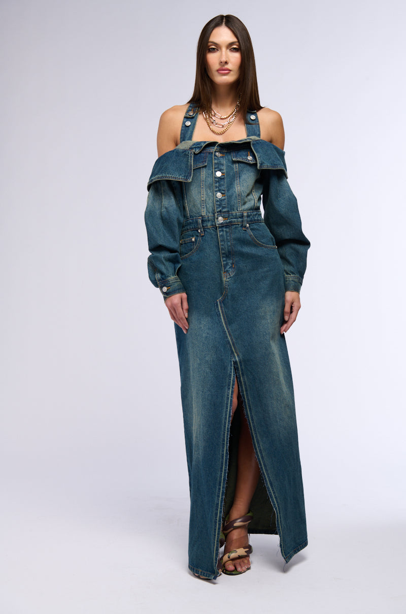 MARIAH DENIM MAXI DRESS
