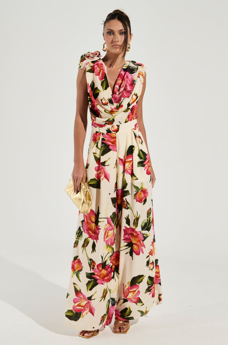 UNTOUCHABLE FLORAL PRINTED JUMPSUIT