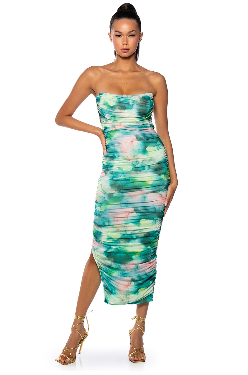 WALK THE WALK MESH MAXI DRESS