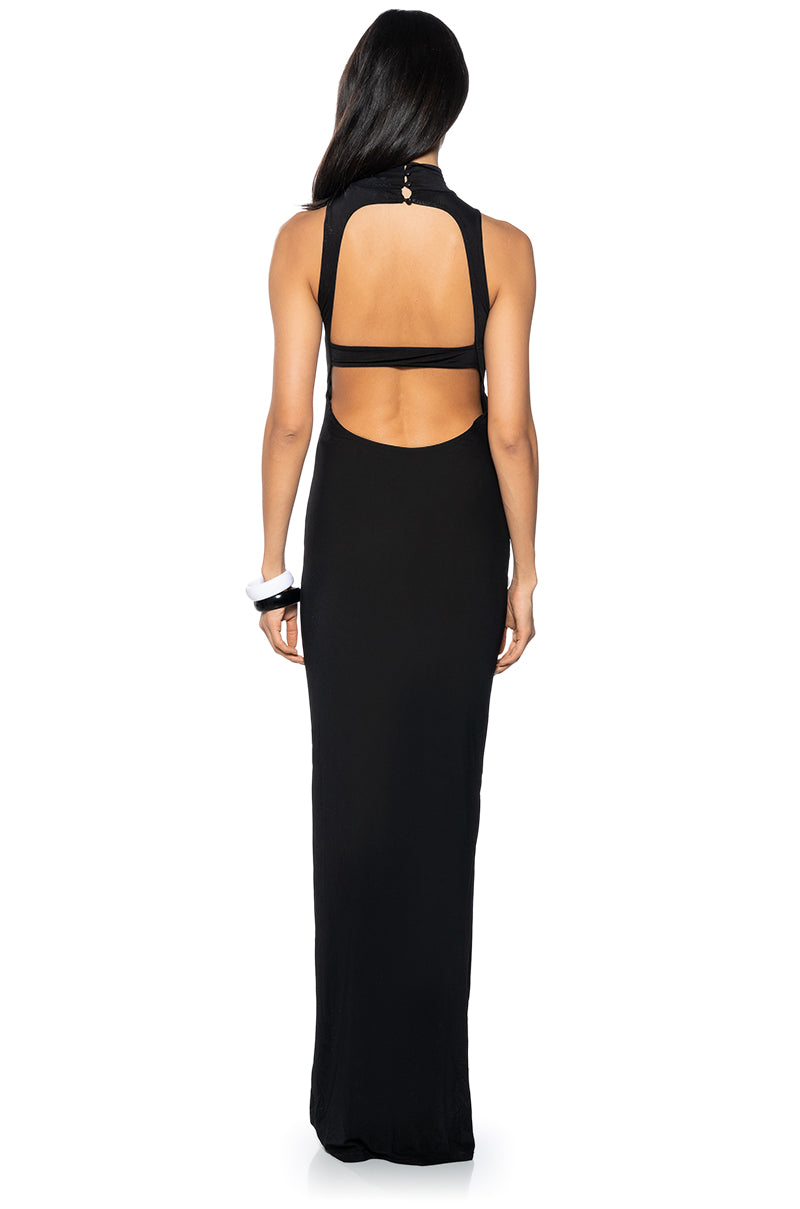 FLOWER POWER MESH MAXI DRESS