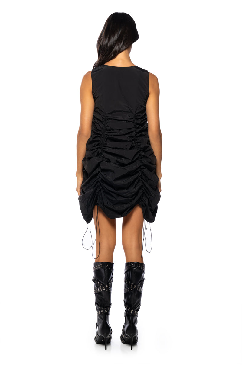 CHLOE DRAWSTRING MINI DRESS