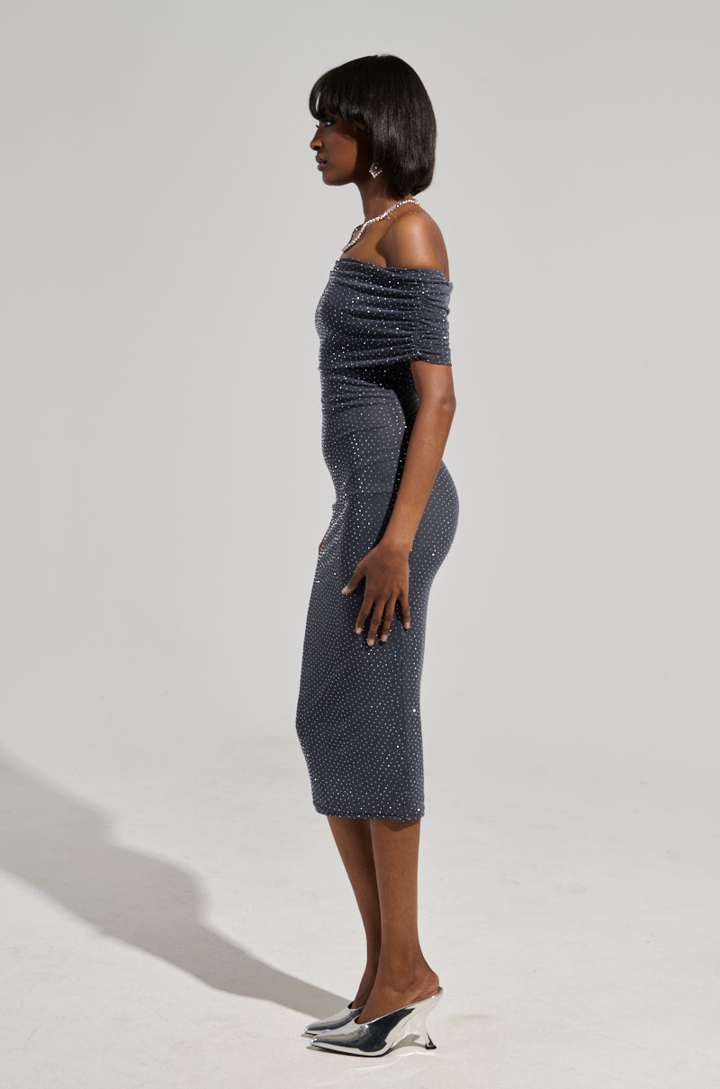 SPECIAL ENERGY MESH MIDI DRESS