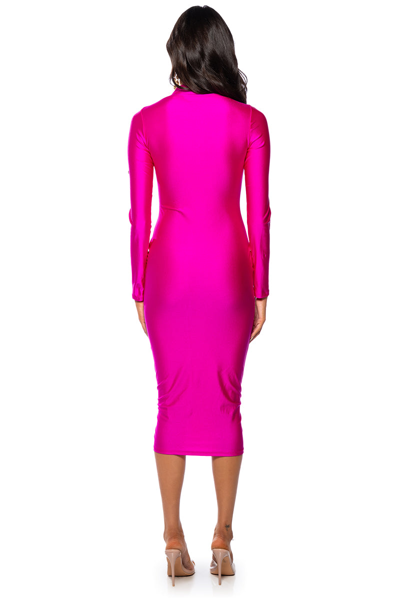 ONE OF ONE LONG SLEEVE MIDI DRESS