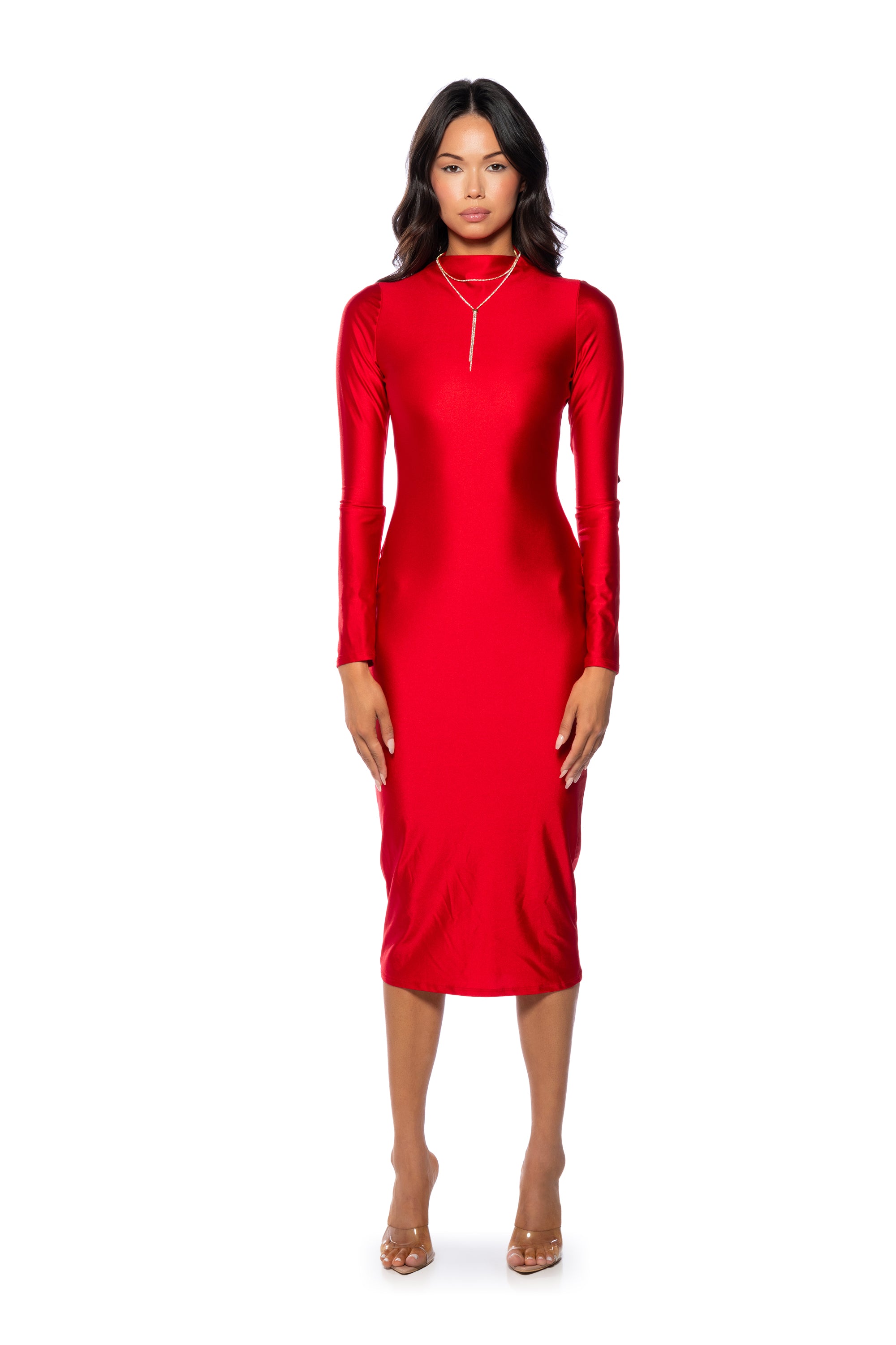 ONE OF ONE LONG SLEEVE MIDI DRESS