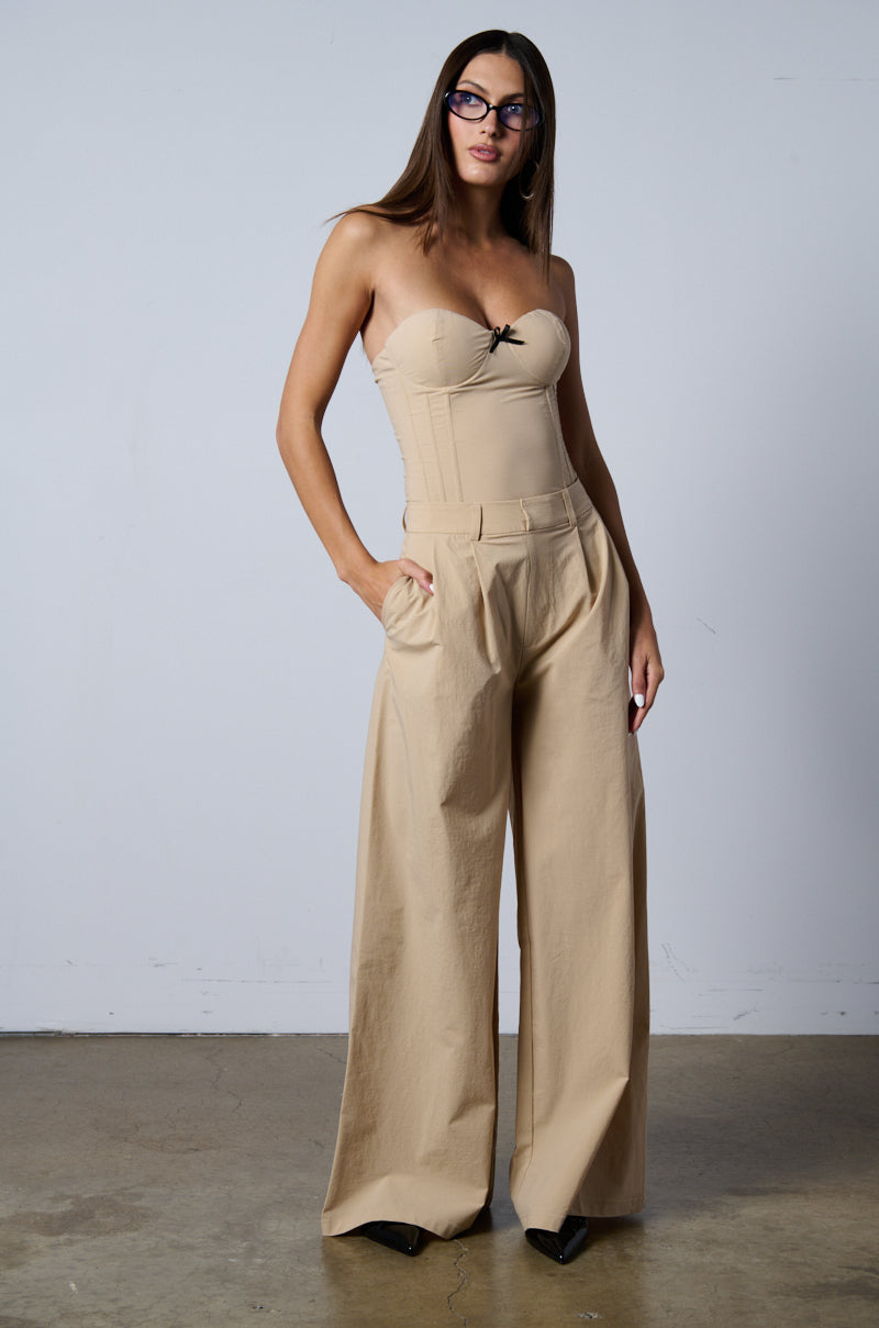 BUSINESS AS USUAL WIDE LEG JUMPSUIT