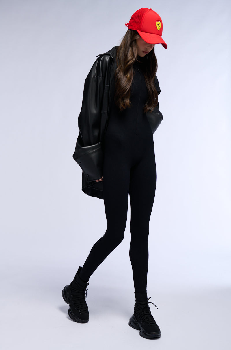 HANNAH HIGH NECK FITTED JUMPSUIT