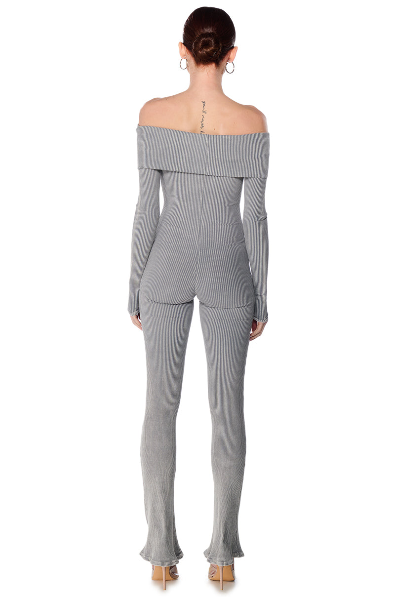 MIND YOUR BUSINESS KNIT JUMPSUIT