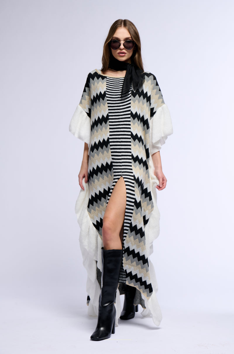 BOAT DAY KNIT MAXI COVER UP