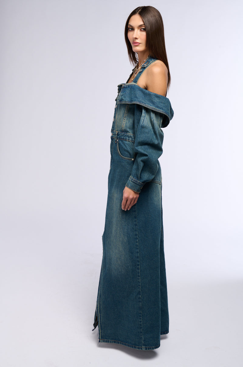 MARIAH DENIM MAXI DRESS