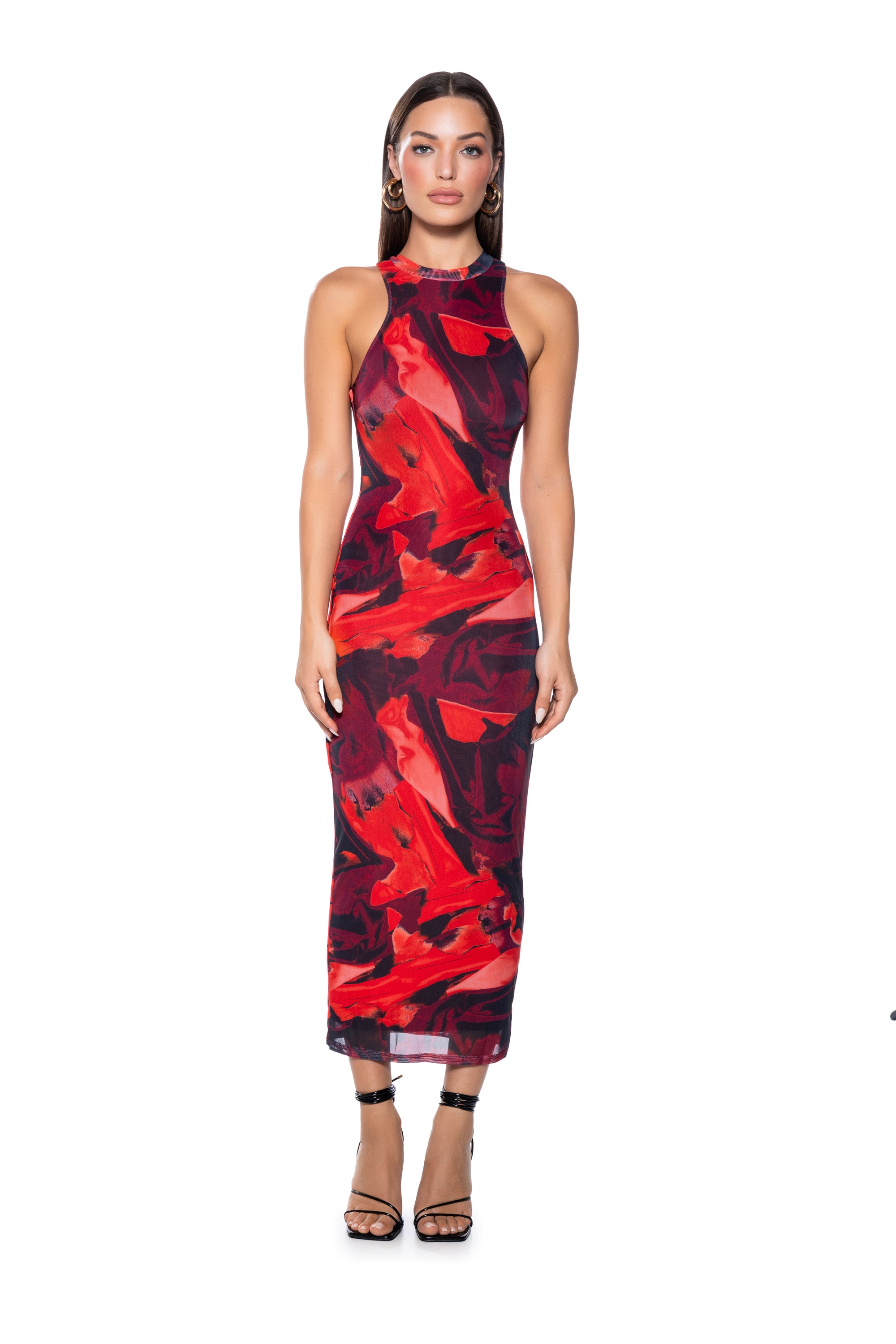 ON A ROLL PRINTED MAXI DRESS