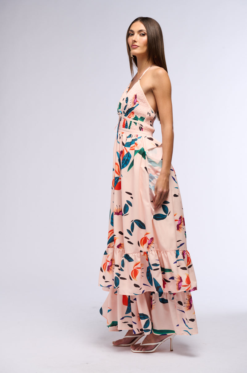 PARADISE FLORAL MAXI DRESS