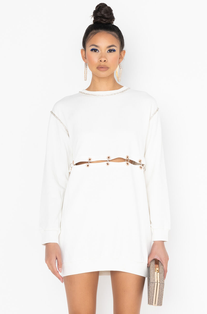 NO COMPETITION SWEATSHIRT DRESS