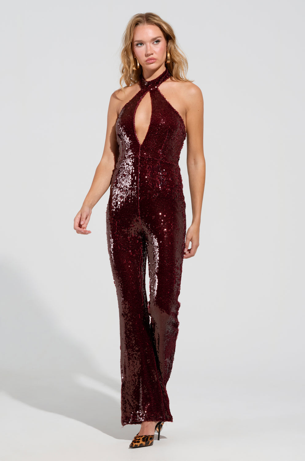 ON REPEAT SEQUIN JUMPSUIT