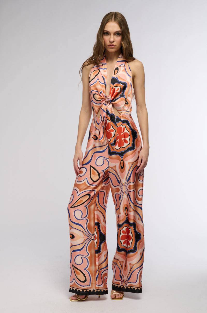 YOU BETTER BELIZE IT PRINTED JUMPSUIT