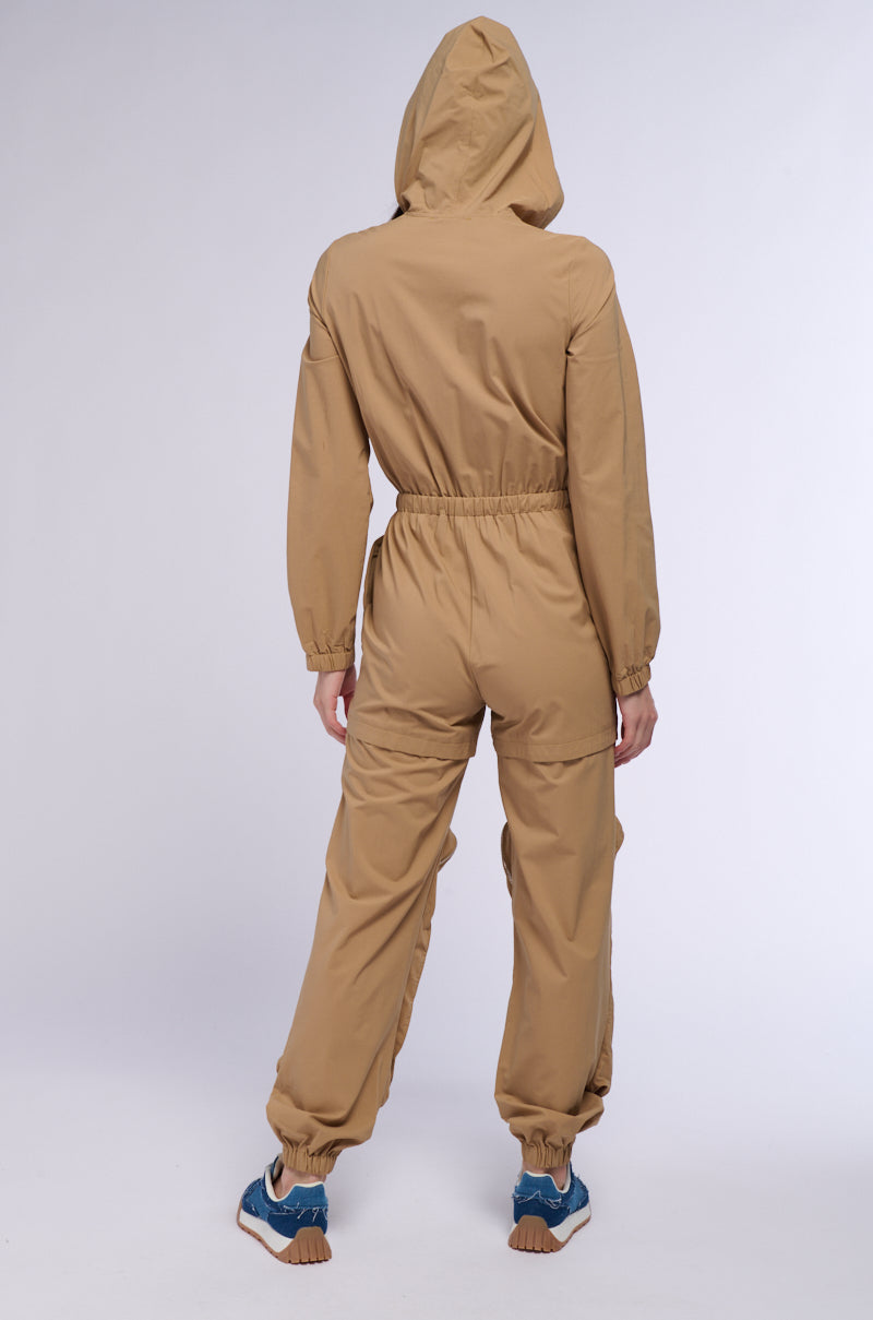 PENNY HOODED CARGO JUMPSUIT