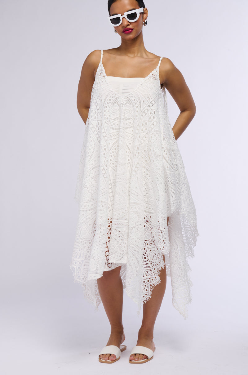 LETS GO TO THE BEACH LACE COVER UP