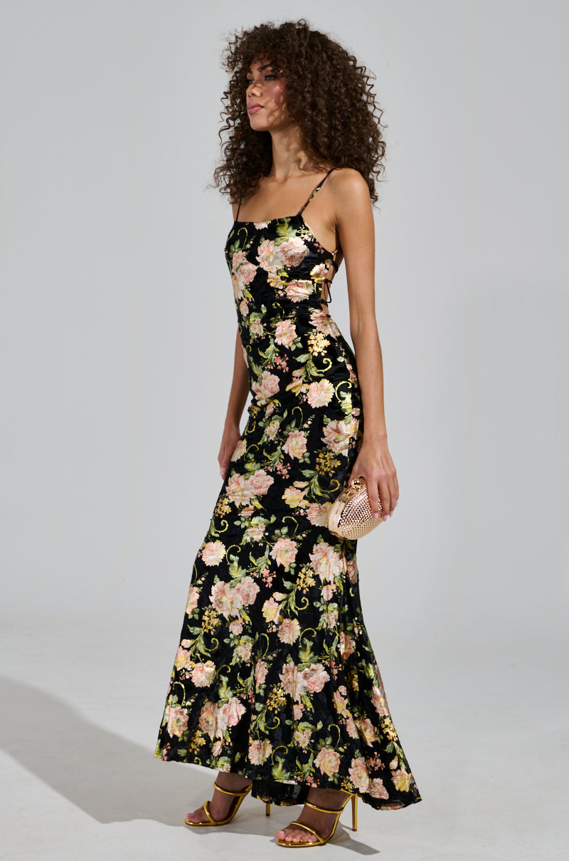 LOVE YOU MORE FLORAL MAXI DRESS