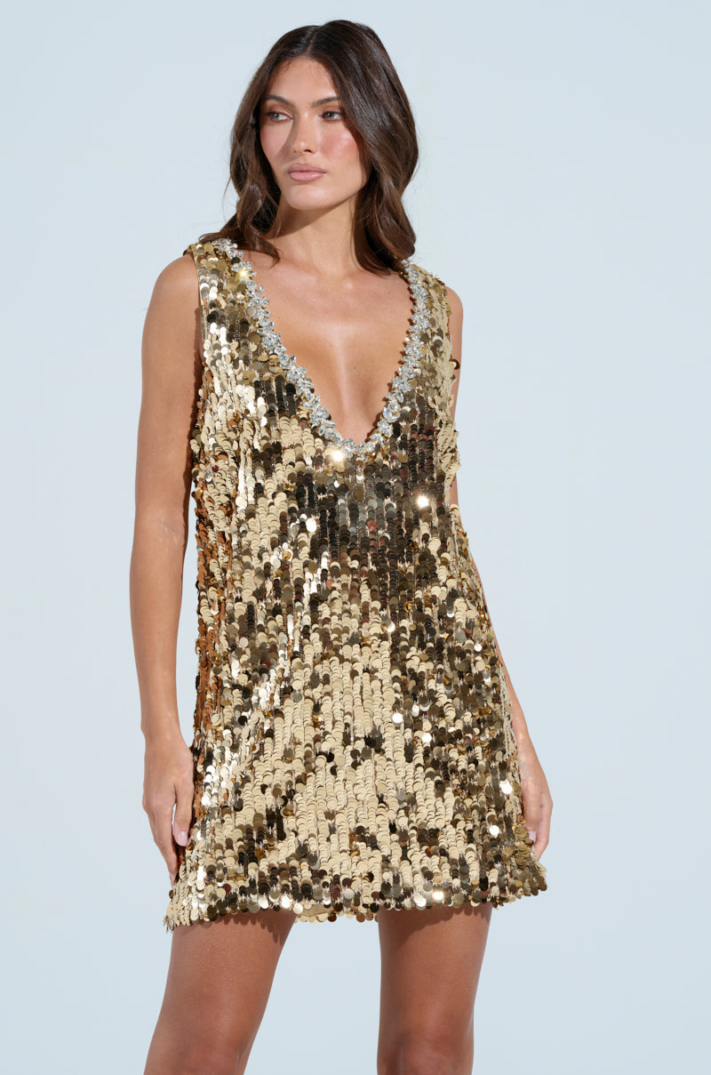 DW'S DAZZLING SEQUIN MINI DRESS