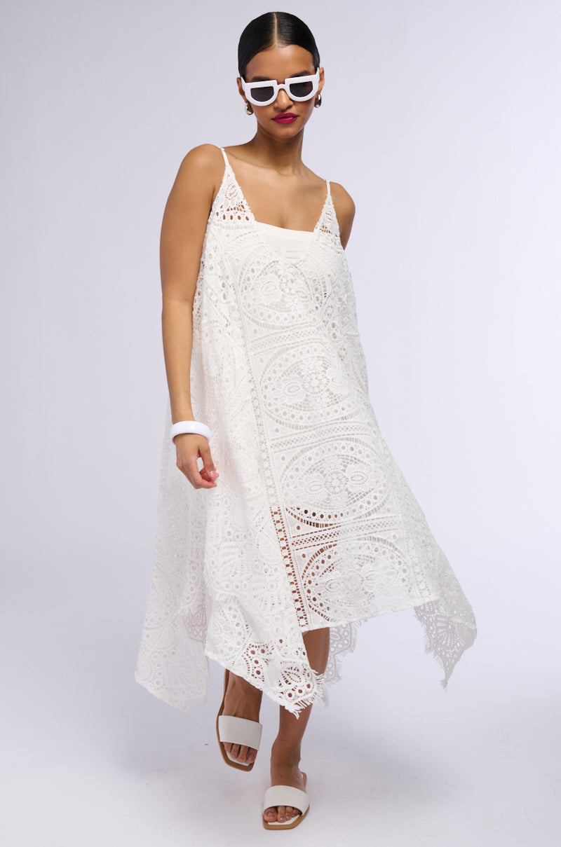 LETS GO TO THE BEACH LACE COVER UP