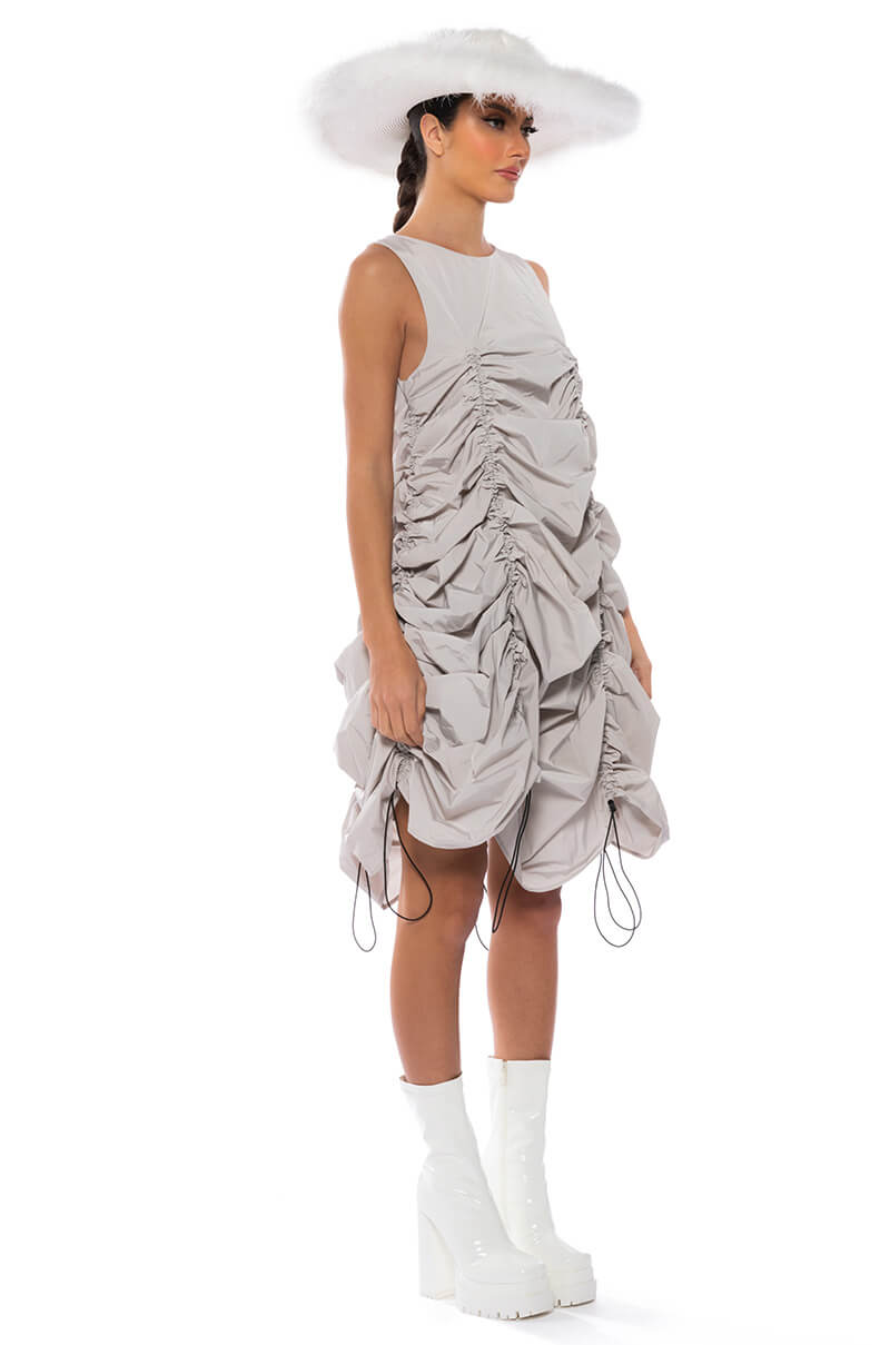CHLOE DRAWSTRING MINI DRESS