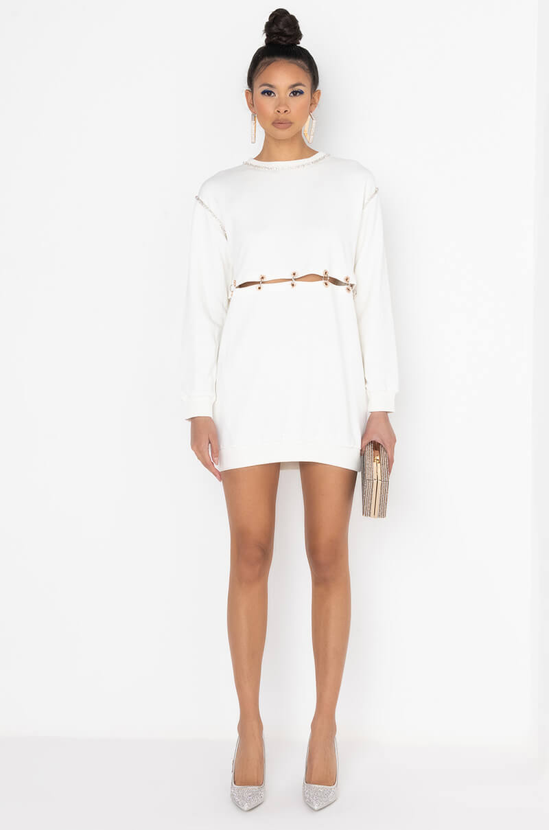 NO COMPETITION SWEATSHIRT DRESS