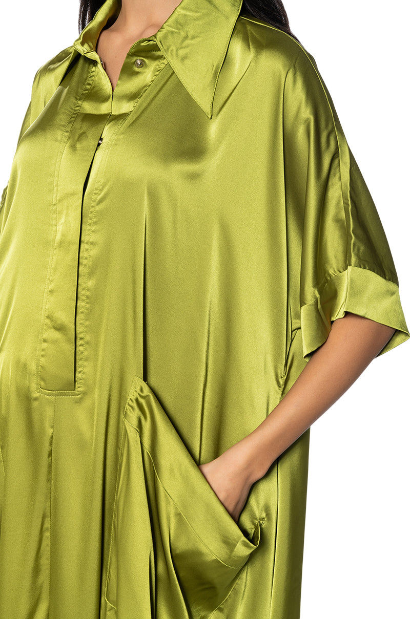 SHE'S RICH OVERSIZED SATIN JUMPSUIT