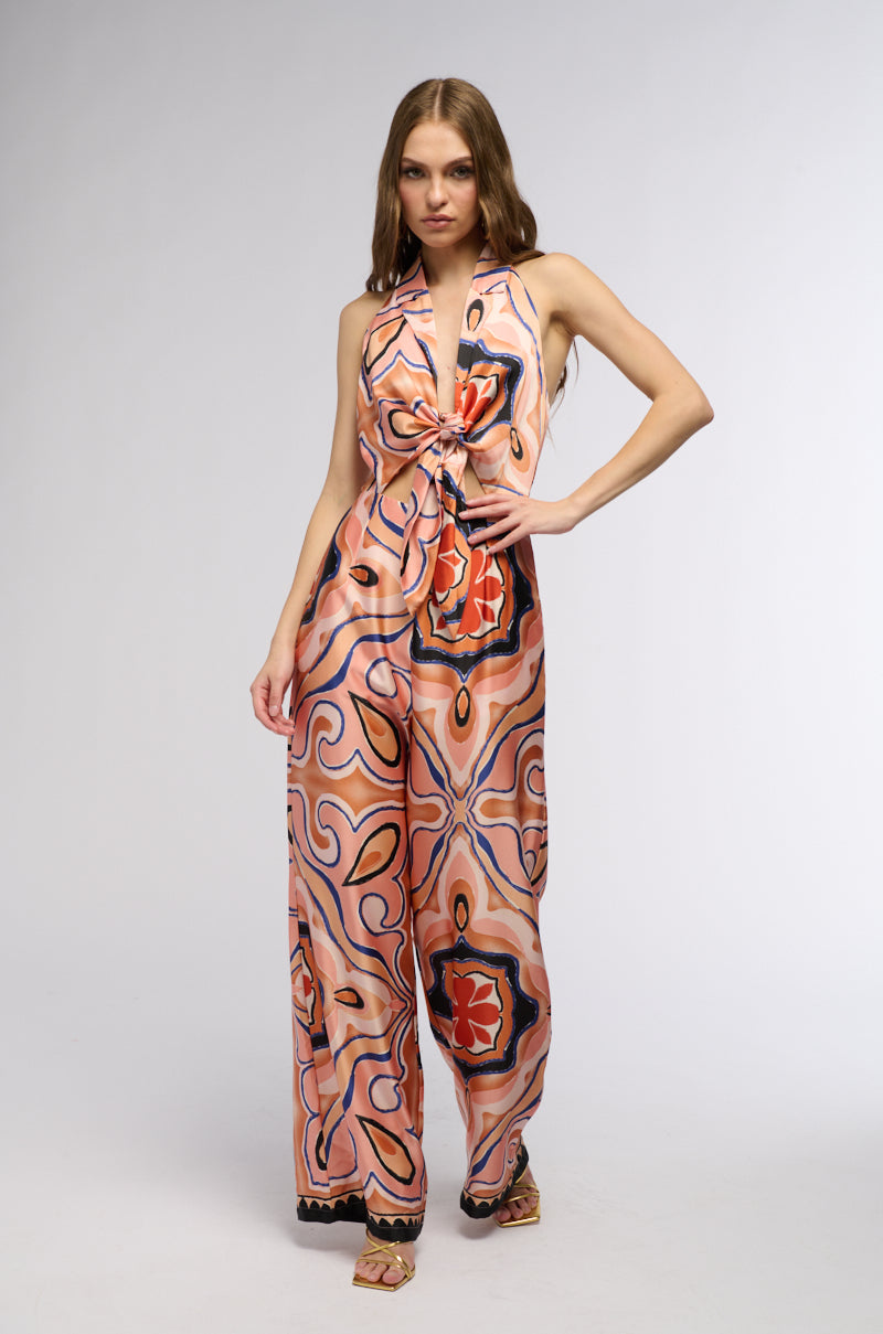 YOU BETTER BELIZE IT PRINTED JUMPSUIT