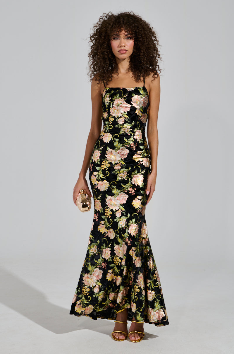 LOVE YOU MORE FLORAL MAXI DRESS