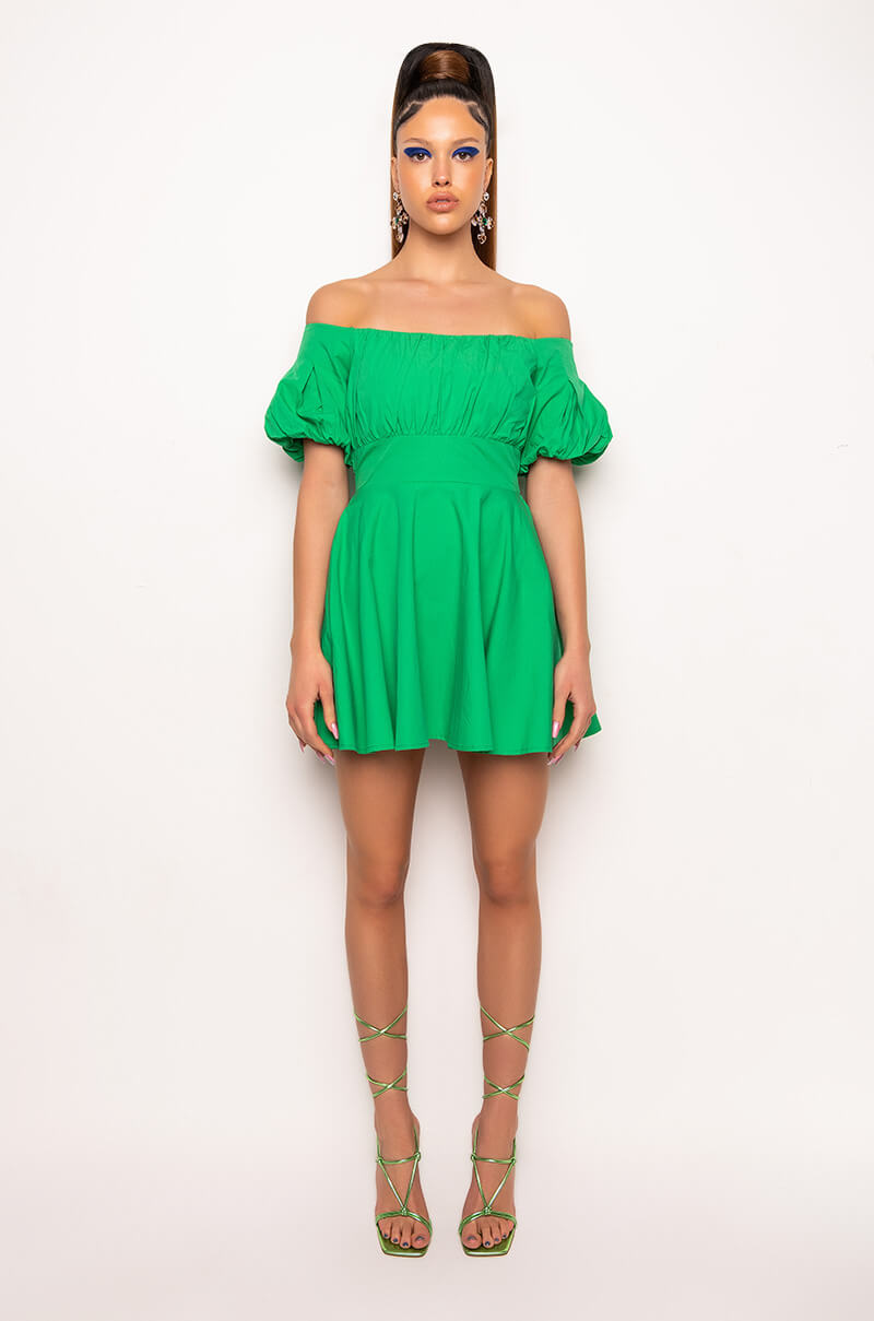 SWEET TING MINI OFF THE SHOULDERS DRESS