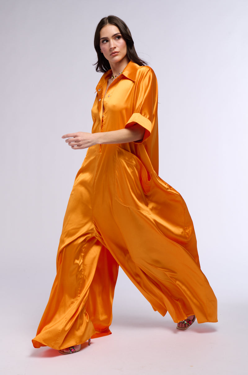 SHE'S RICH OVERSIZED SATIN JUMPSUIT