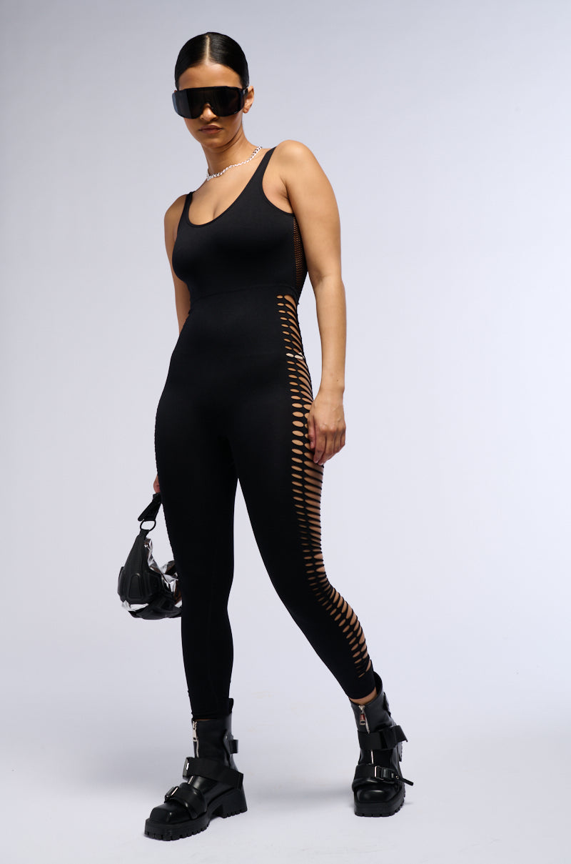 TAKE ME OUT CUT OUT JUMPSUIT