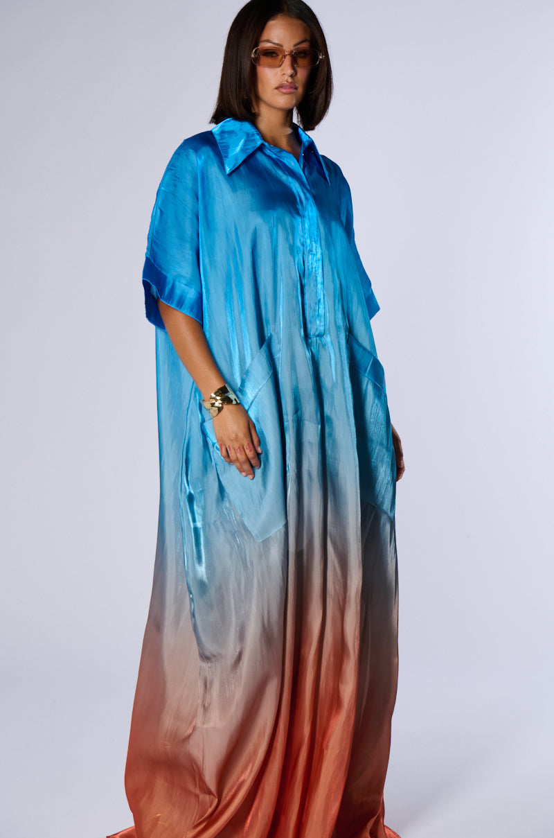 ISLA OMBRE OVERSIZED SATIN JUMPSUIT