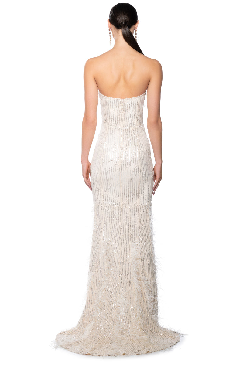 STUNNER EMBELLISHED MAXI DRESS